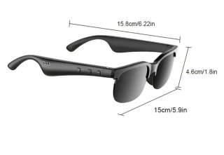Gafas Bluetooth con Auriculares Negro