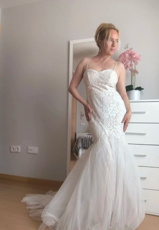 Vestido de Novia Encaje Sirena