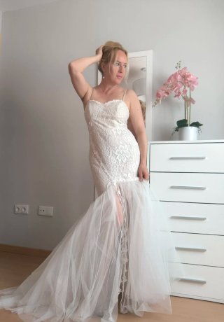Vestido de Novia Encaje Sirena