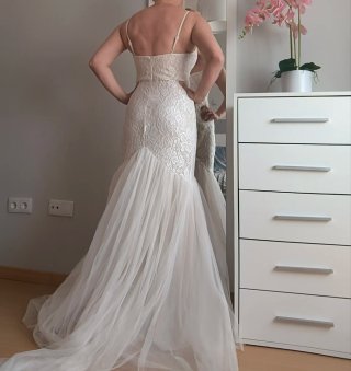 Vestido de Novia Encaje Sirena