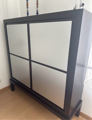 Armario de salón madera con baldas