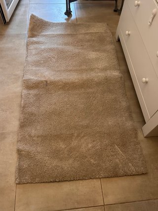 Alfombra beige pelo 80x105