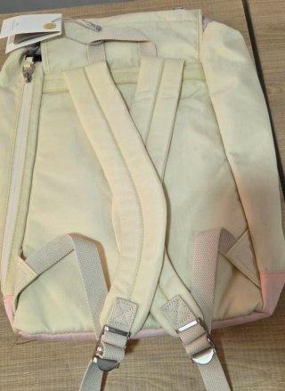 Mochila Doughnut Montaña Beige y Rosa