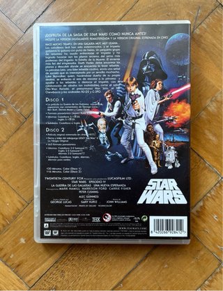 Pack 3 Películas DVD Star Wars Edición Limitada