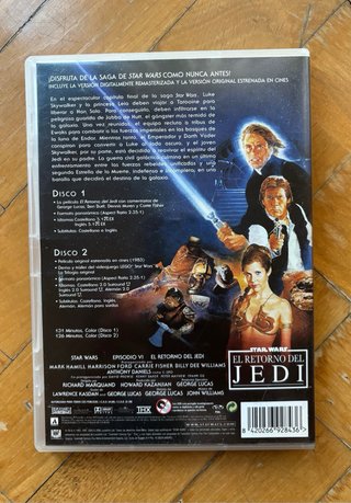 Pack 3 Películas DVD Star Wars Edición Limitada