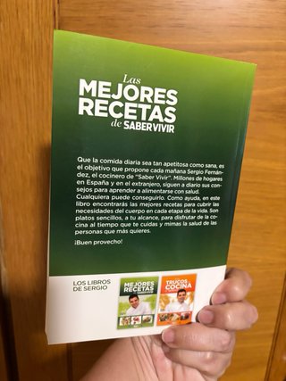 2 libros de la cocina de Sergio