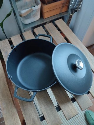 Olla Fissler Hierro Fundido Negra 4,2L