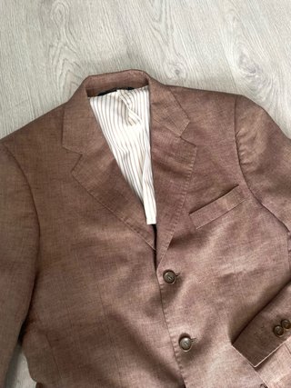 Completo uomo lino Federico Federici Beige
