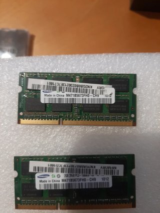 2 Módulos Memoria RAM Portátil Samsung 2GB