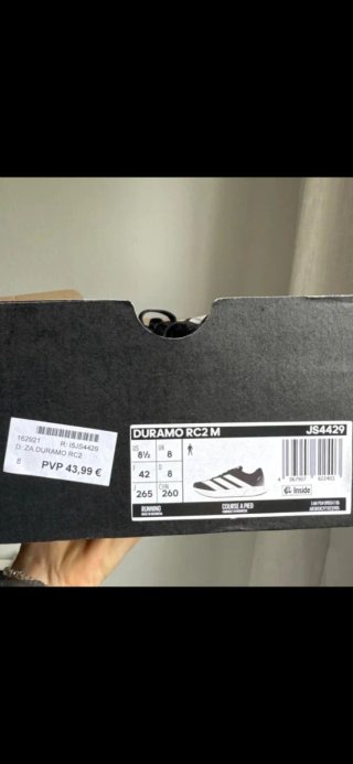 Zapatillas Adidas Duramo RC2 Negras y Blancas