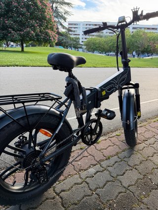Bicicleta Eléctrica Fat Bike Negra
