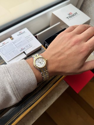 Tissot Flamingo Mujer Nuevo Oro/Plata