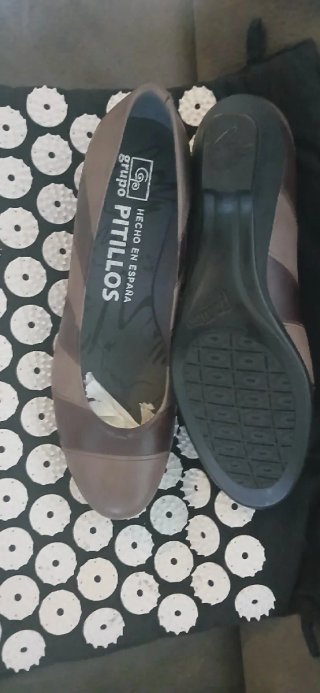 Zapatos Pitillos Beige y Marrón