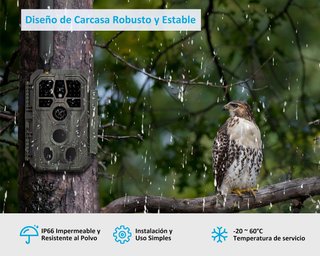 GardePro X50 Camaras de CaZa 4G LTE con App y Tarjeta SIM, 32MP 1296P H.265 Vidéo