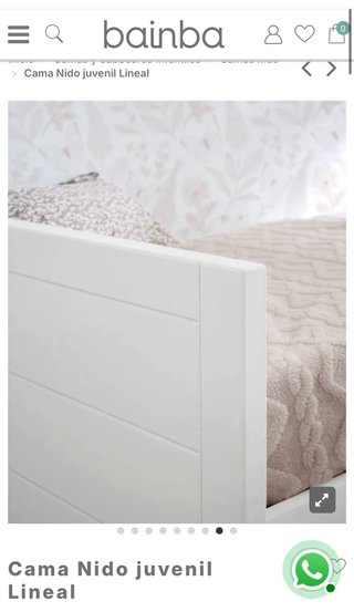 Cama nido madera blanca