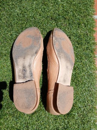 Zapatos planos beige