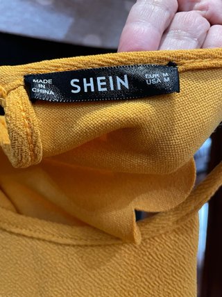Top Shein Amarillo Mostaza Talla M