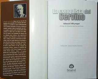 Libro: La conquista del Cervino. Edwuard Whymper