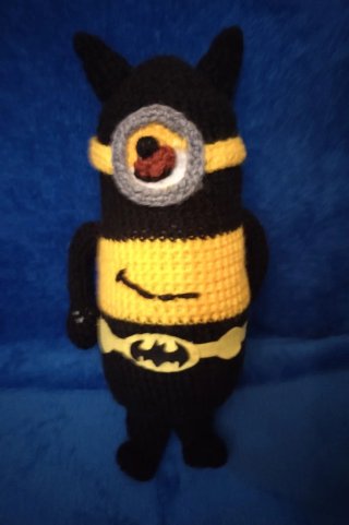 Peluche Minion Batman Tessuto