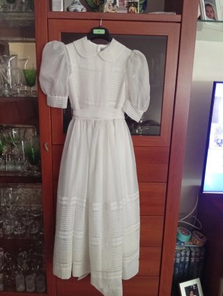 Vestido Comunión Blanco Talla M