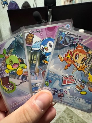 Cartas Pokémon primeros compañeros de Sinnoh