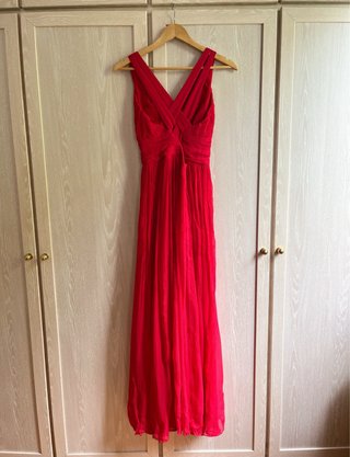 Vestido Mango Rojo Fiesta