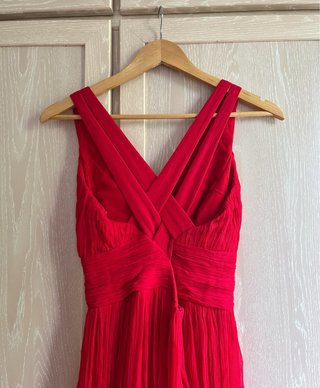 Vestido Mango Rojo Fiesta