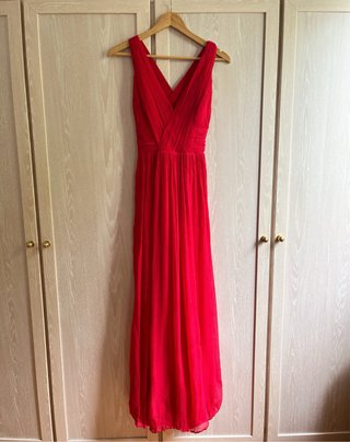 Vestido Mango Rojo Fiesta