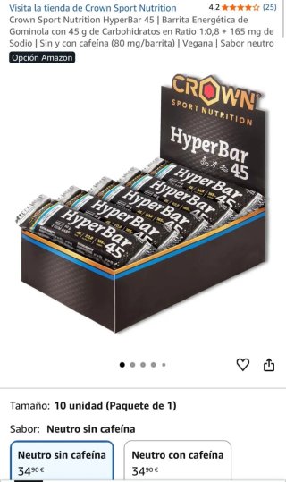 Crown Sport Nutrition HyperBar 45 (10 uds)
