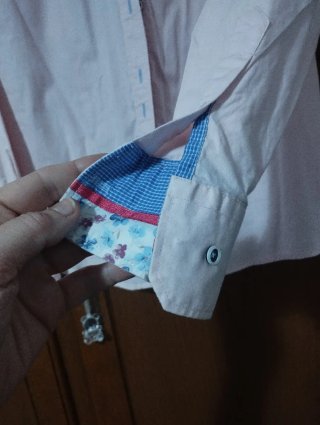 Blusa entallada rosa T.40