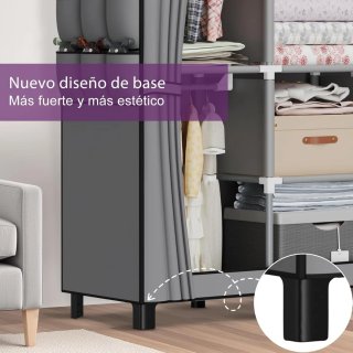 Armario Portátil Tela Gris
