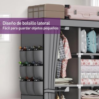 Armario Portátil Tela Gris