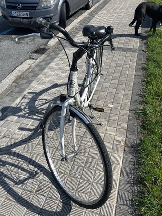 Bicicleta de paseo blanca