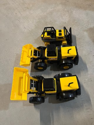 Set de Camiones de Juguete Grandes Amarillos