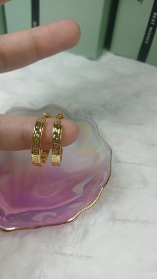Pendientes Aro Chapado Oro 18k