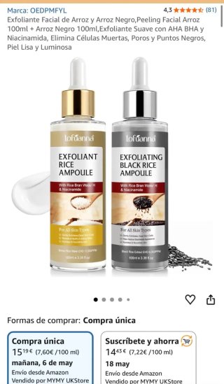 Exfoliante facial