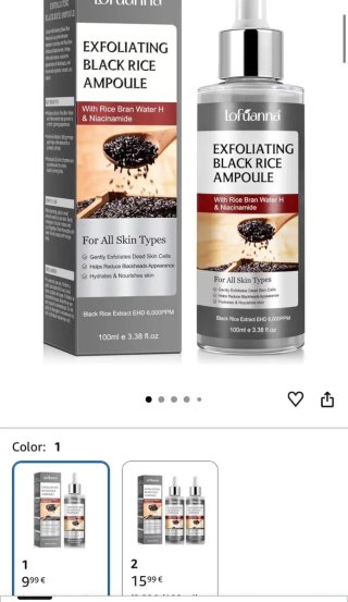 Lofuanna Exfoliating Black Rice Ampoule