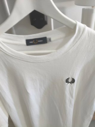 Camiseta Fred Perry Blanca Talla XXL