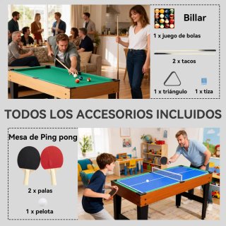 Mesa Multijuegos 5 en 1 para Niños