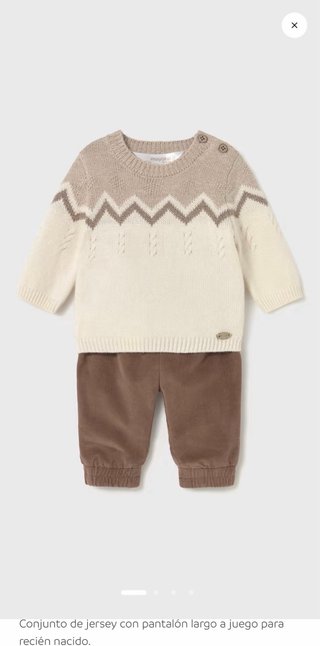 Conjunto Mayoral bebé jersey y pantalón