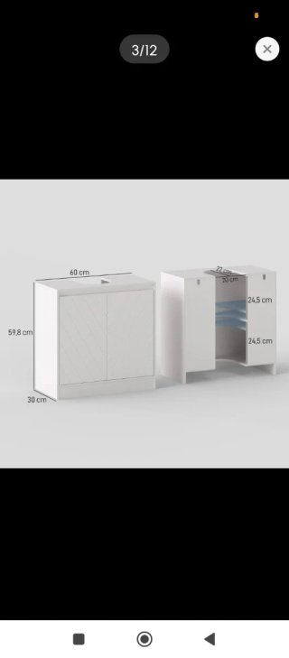 Mueble de baño blanco madera
