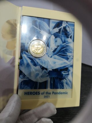 Moneda de 2 € Malta 2021 "Heroes de la Pandemia"
