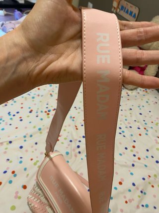 Bolso Rue Madam rosa y blanco