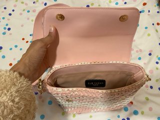 Bolso Rue Madam rosa y blanco