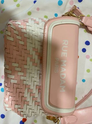 Bolso Rue Madam rosa y blanco