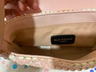Bolso Rue Madam rosa y blanco