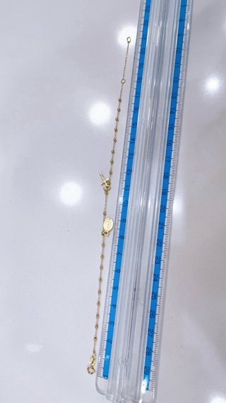 Bracciale rosario in oro giallo 18kt 750