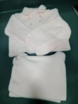 Conjunto punto rosa, para 6 meses