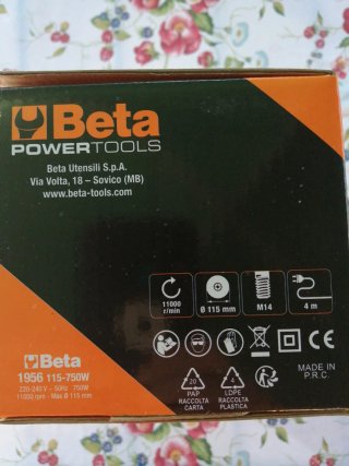Beta 1956 Smerigliatrice Angolare 750W
