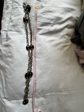 Cintura con catena a maglie tartarugato